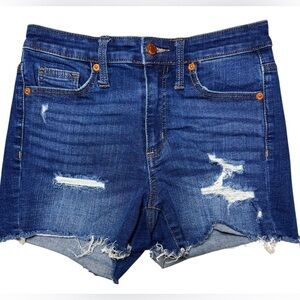 Universal Thread High Rise Distressed Denim Shorts Women’s Size 0/25